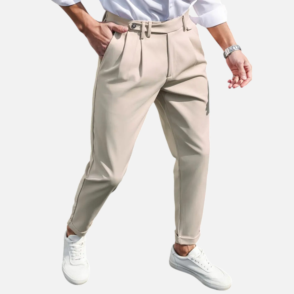Beaumont Atelier | Men’s Slim-Fit Pleated Suit Trousers