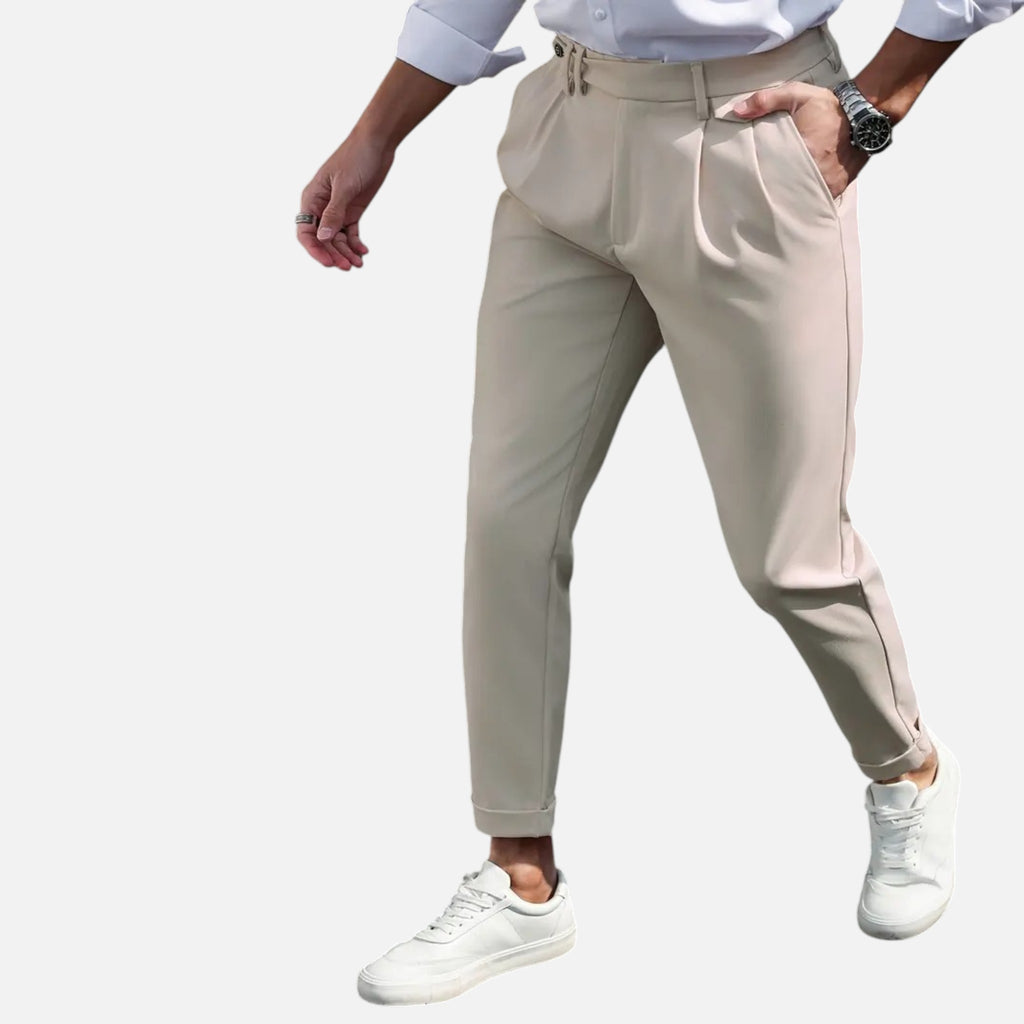 Beaumont Atelier | Men’s Slim-Fit Pleated Suit Trousers