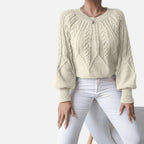 The Margaux Knit – Soft Lantern-Sleeve Sweater
