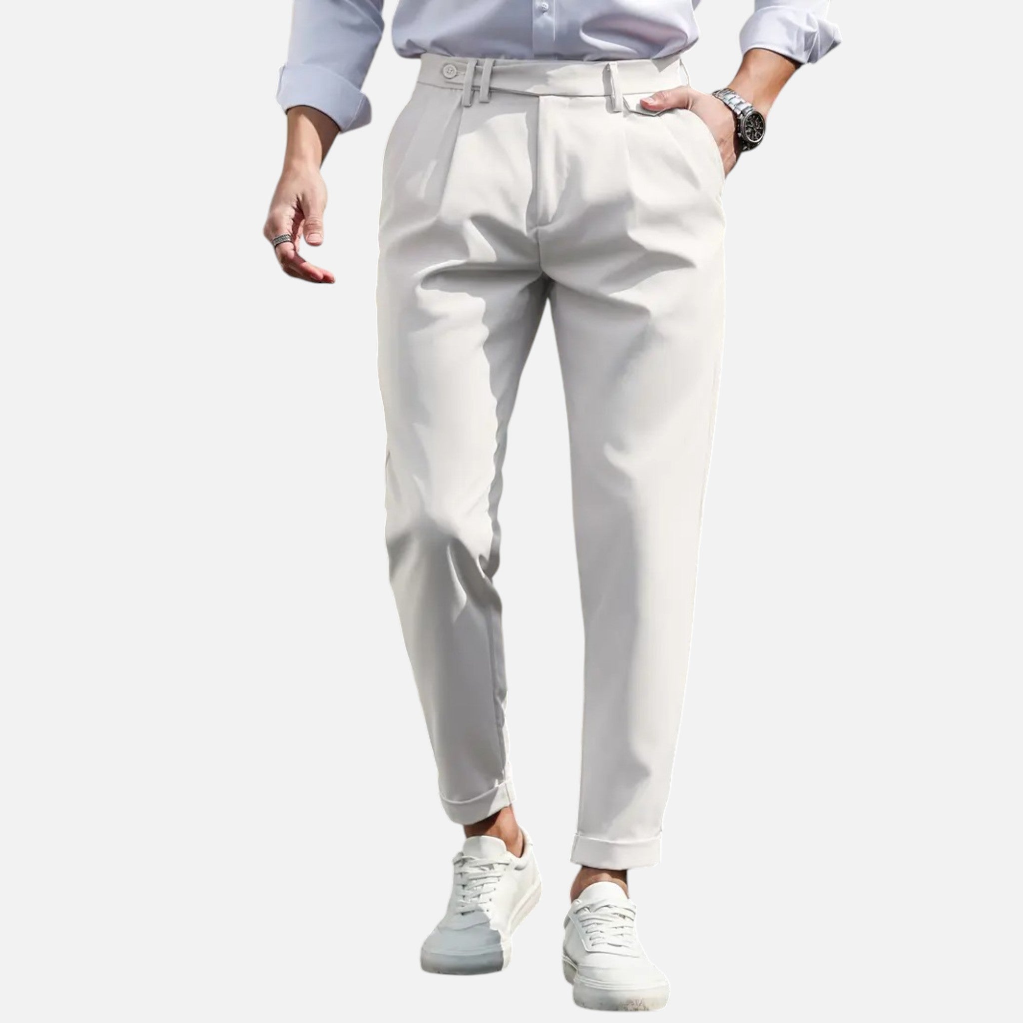 Beaumont Atelier | Men’s Slim-Fit Pleated Suit Trousers