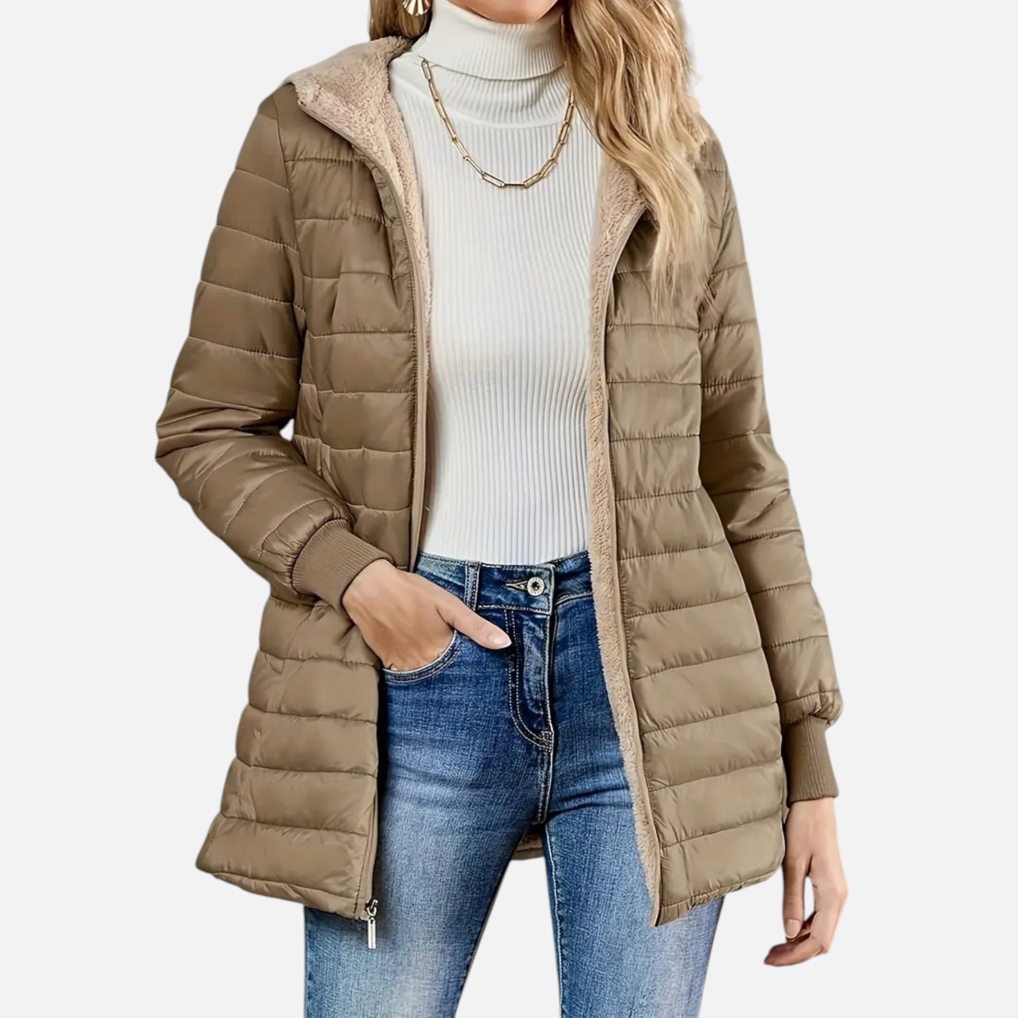 Beaumont Atelier | Women’s Fleece‑Lined Padded Coat, Heritage Chic