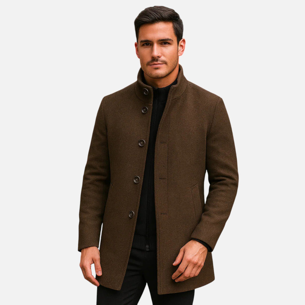 Beaumont Atelier | Men’s Tailored Wool Overcoat, Riviera Elegance