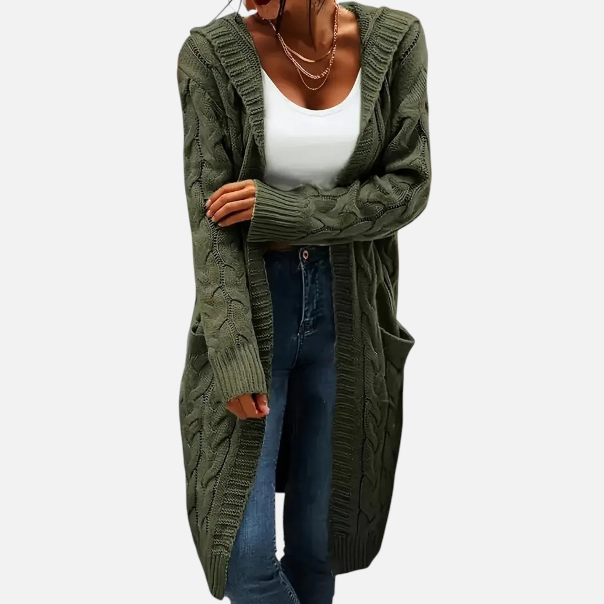 Beaumont Atelier | Women’s Classic Open-Front Knit Cardigan