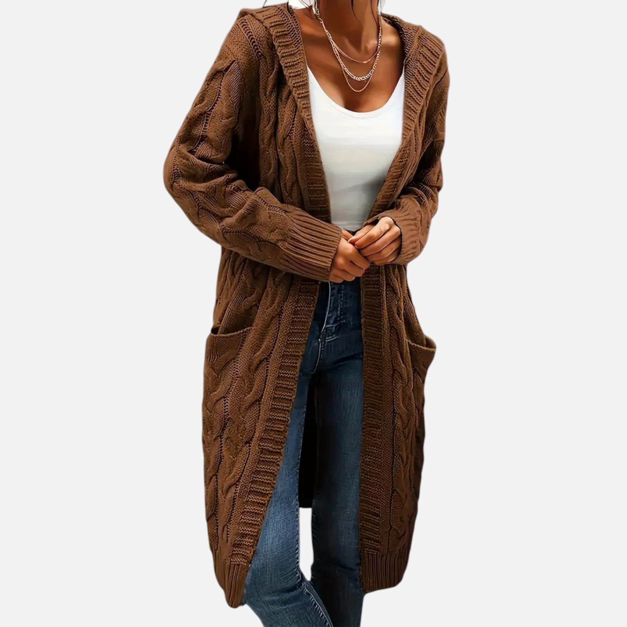 Beaumont Atelier | Women’s Classic Open-Front Knit Cardigan