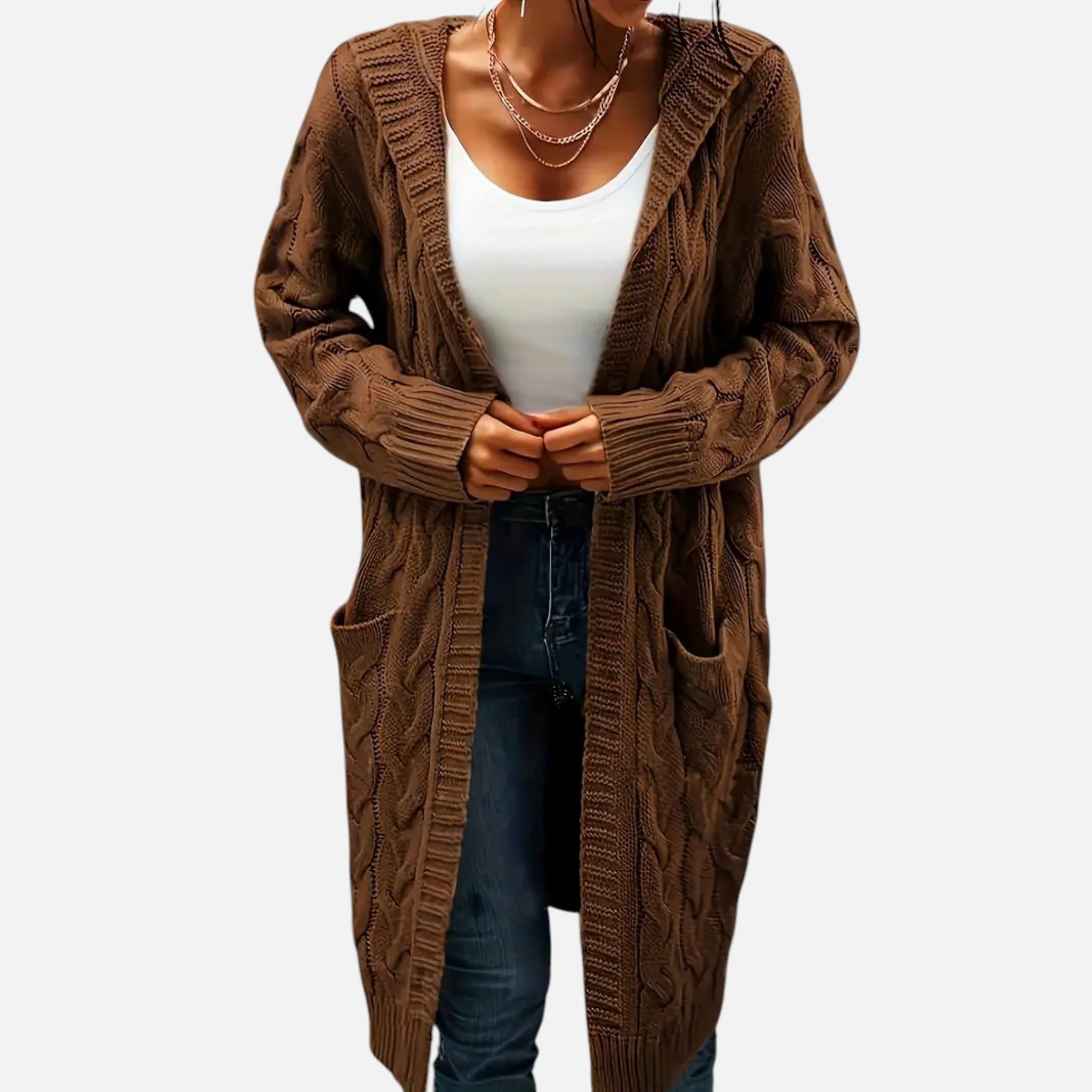 Beaumont Atelier | Women’s Classic Open-Front Knit Cardigan