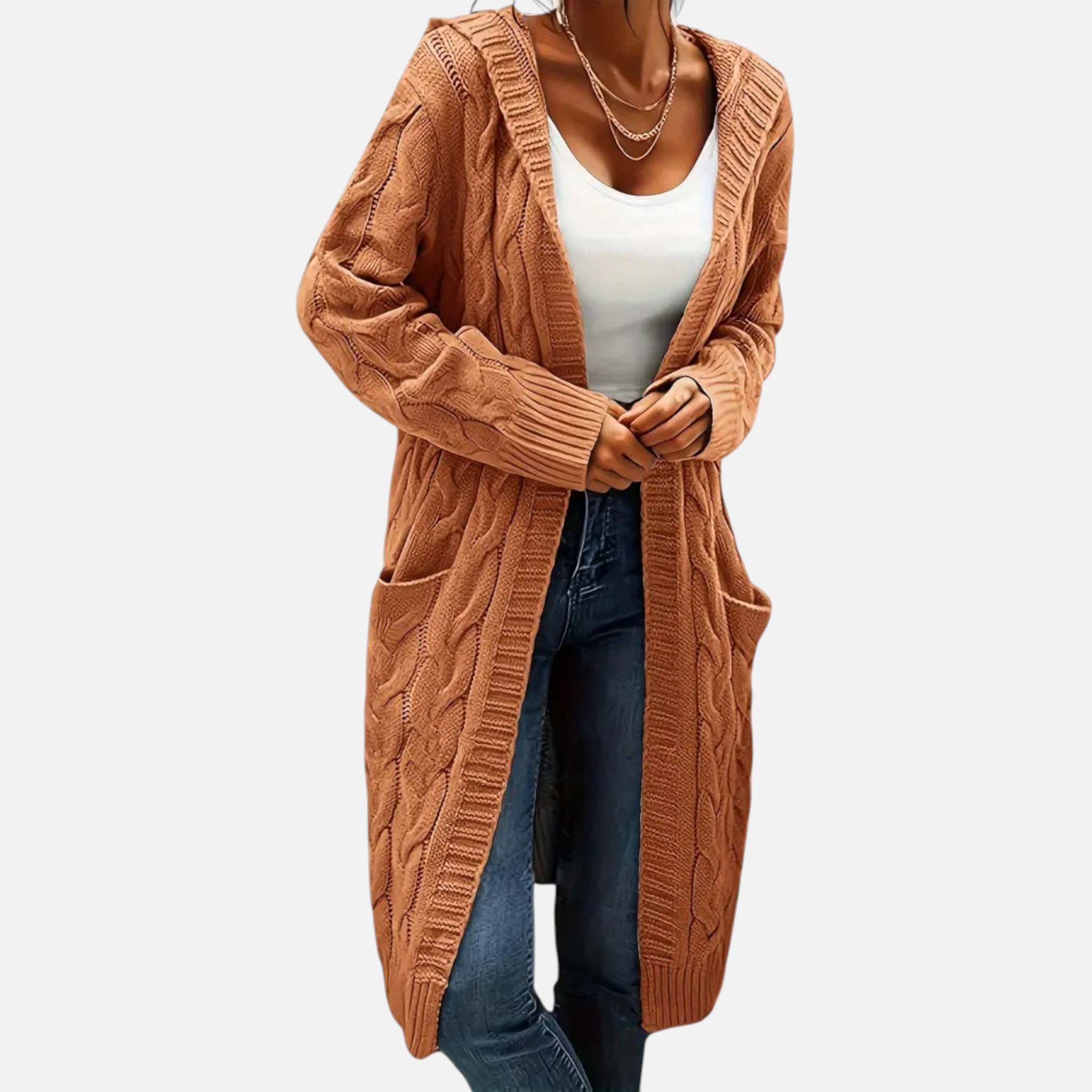 Beaumont Atelier | Women’s Classic Open-Front Knit Cardigan