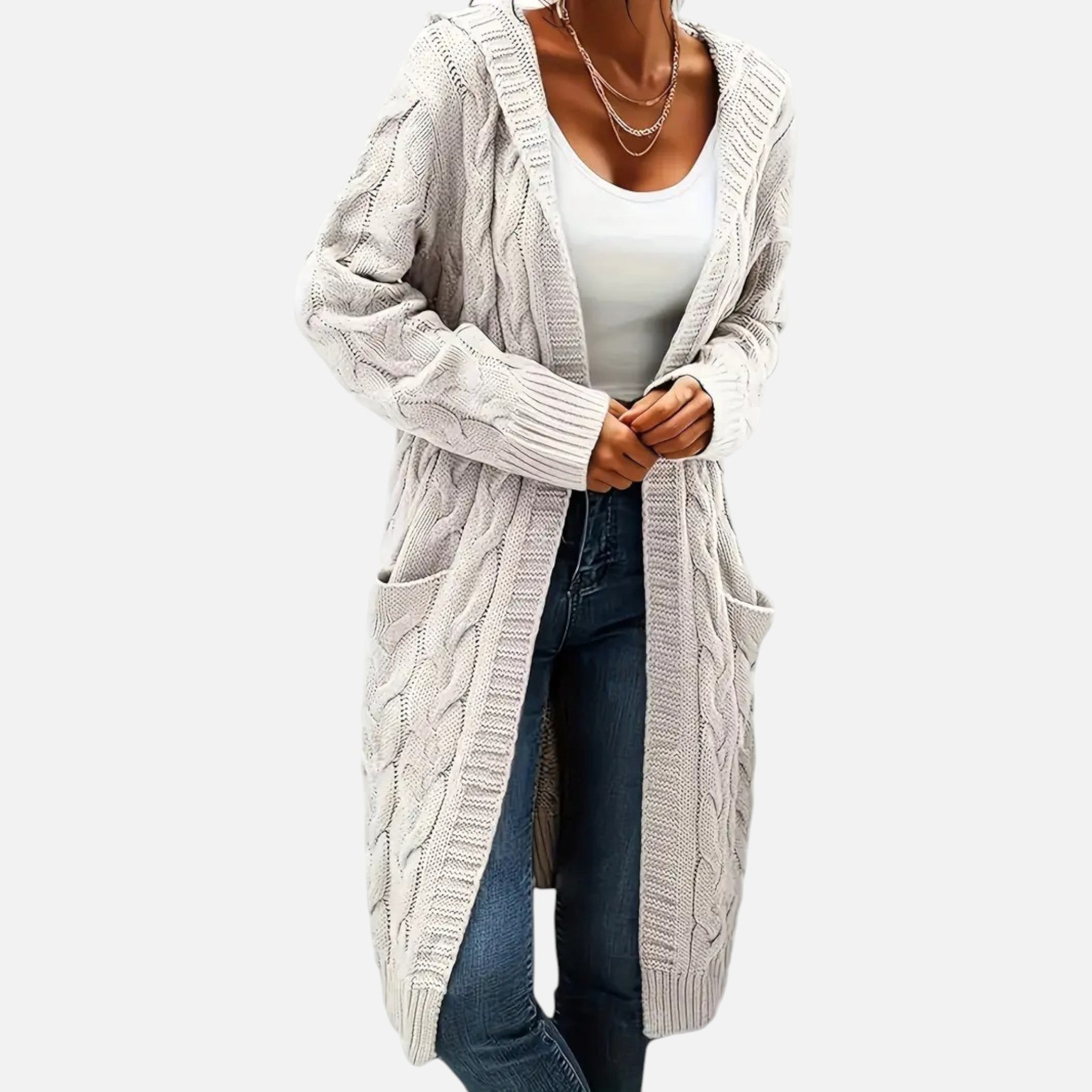 Beaumont Atelier | Women’s Classic Open-Front Knit Cardigan