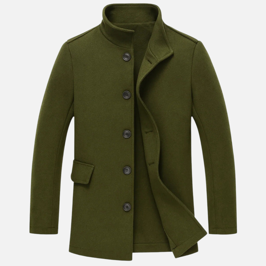 Beaumont Atelier | Men’s Wool Overcoat in Heritage Oxford