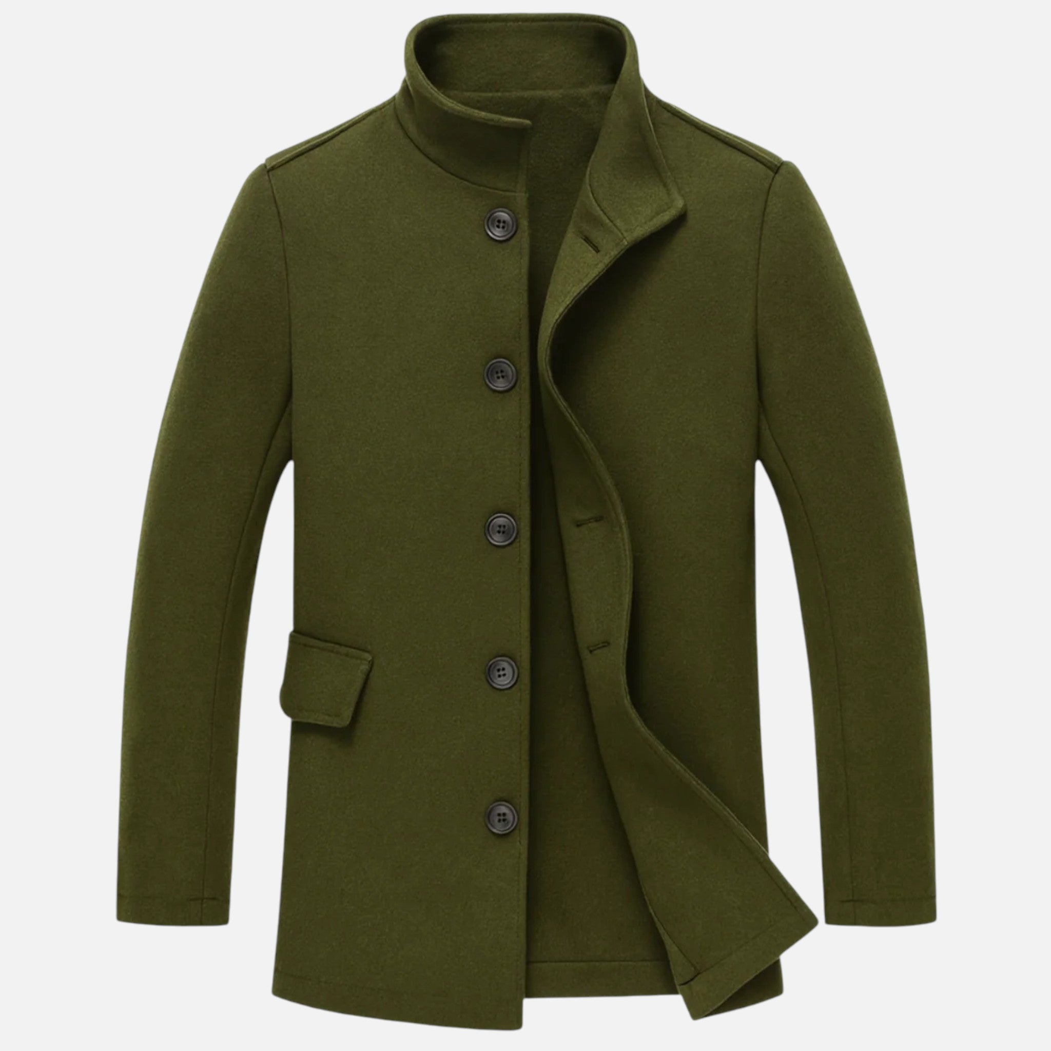 Beaumont Atelier | Men’s Wool Overcoat in Heritage Oxford