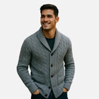 Beaumont Atelier | Men’s Cashmere Button‑Front Cardigan