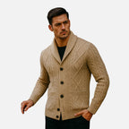 Beaumont Atelier | Men’s Cashmere Button‑Front Cardigan