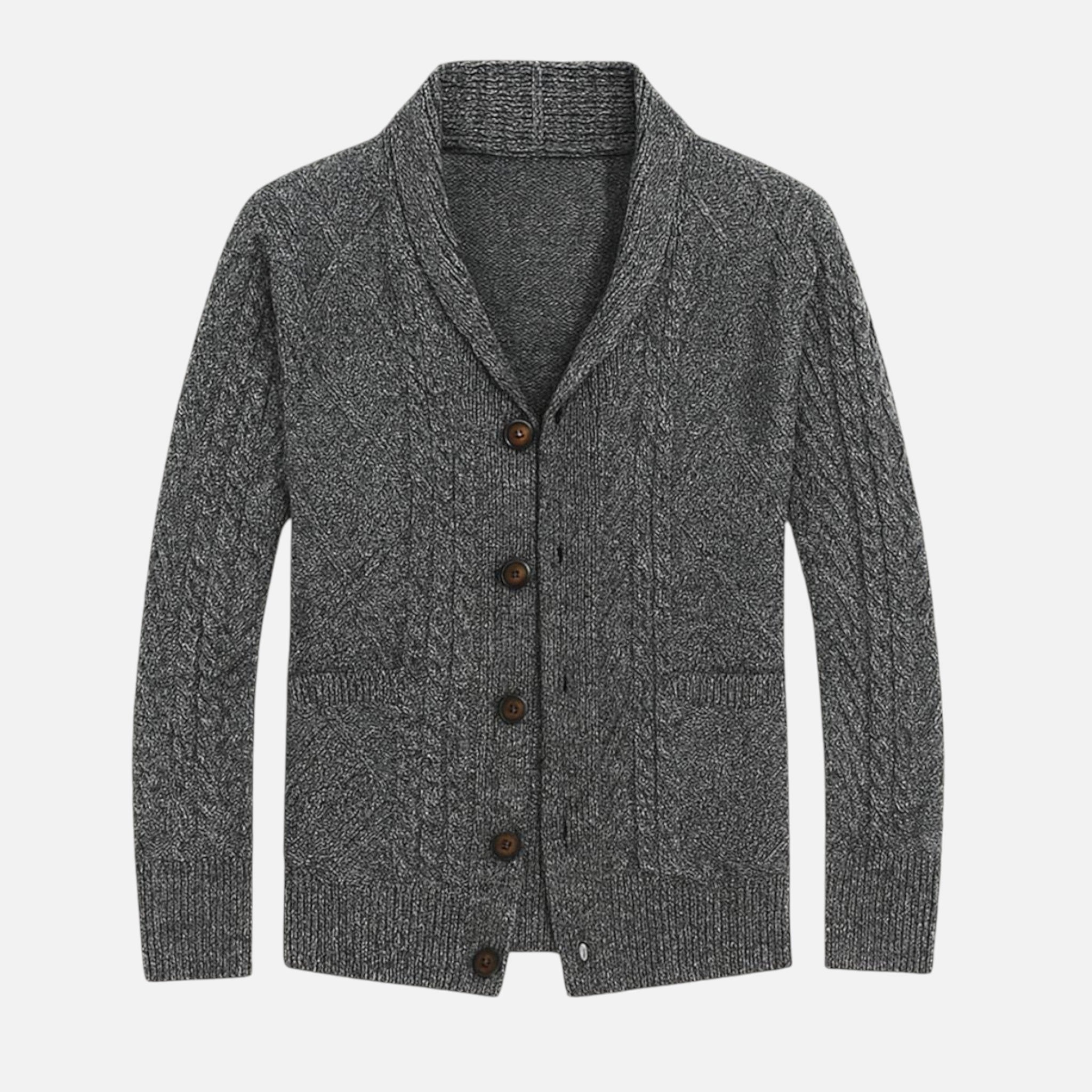 Beaumont Atelier | Men’s Cashmere Button‑Front Cardigan