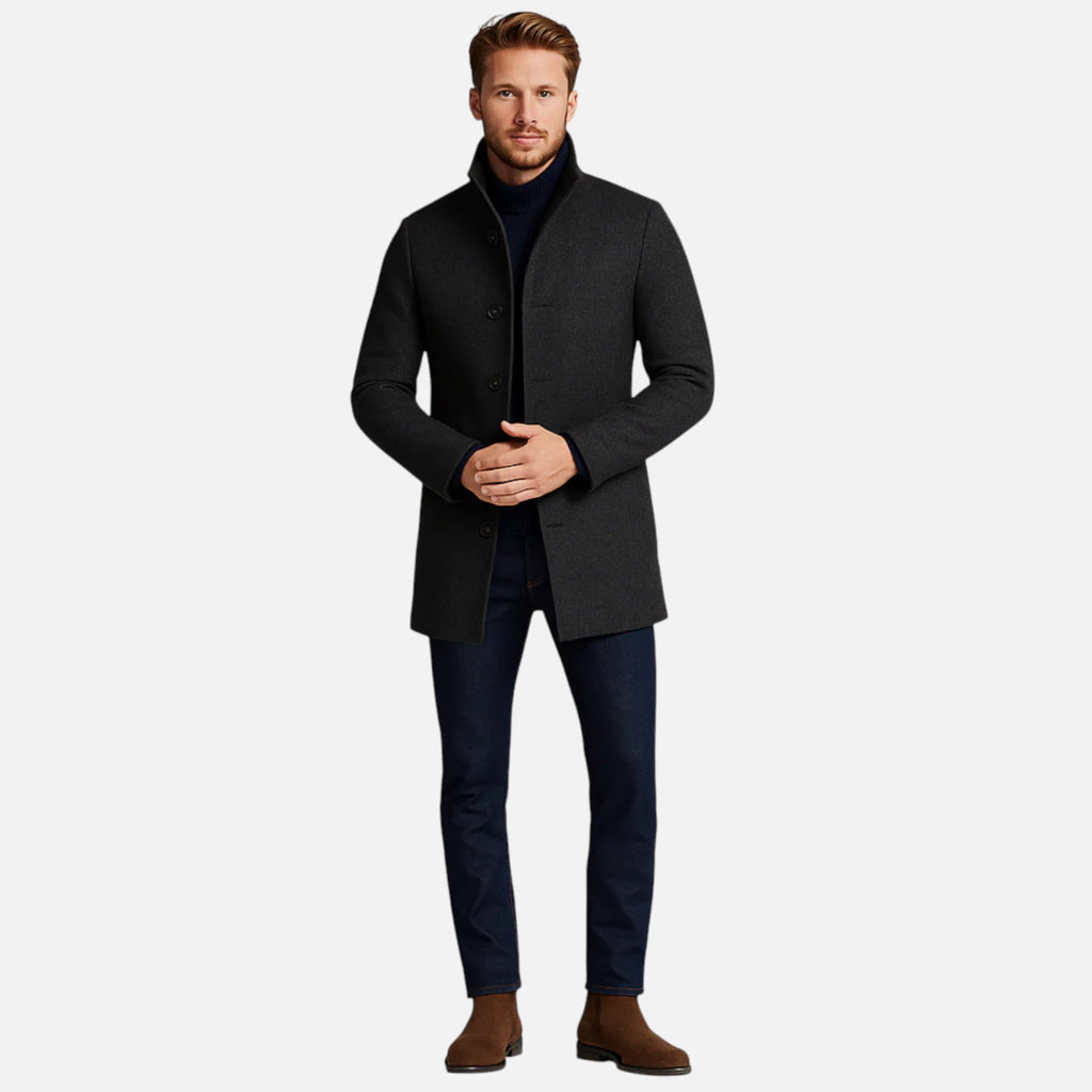 Beaumont Atelier | Men’s Tailored Wool Overcoat, Riviera Elegance