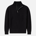 Beaumont Atelier | Men’s Ribbed Half‑Zip Cashmere Jumper