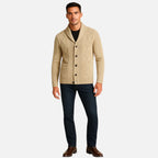 Beaumont Atelier | Men’s Cashmere Button‑Front Cardigan